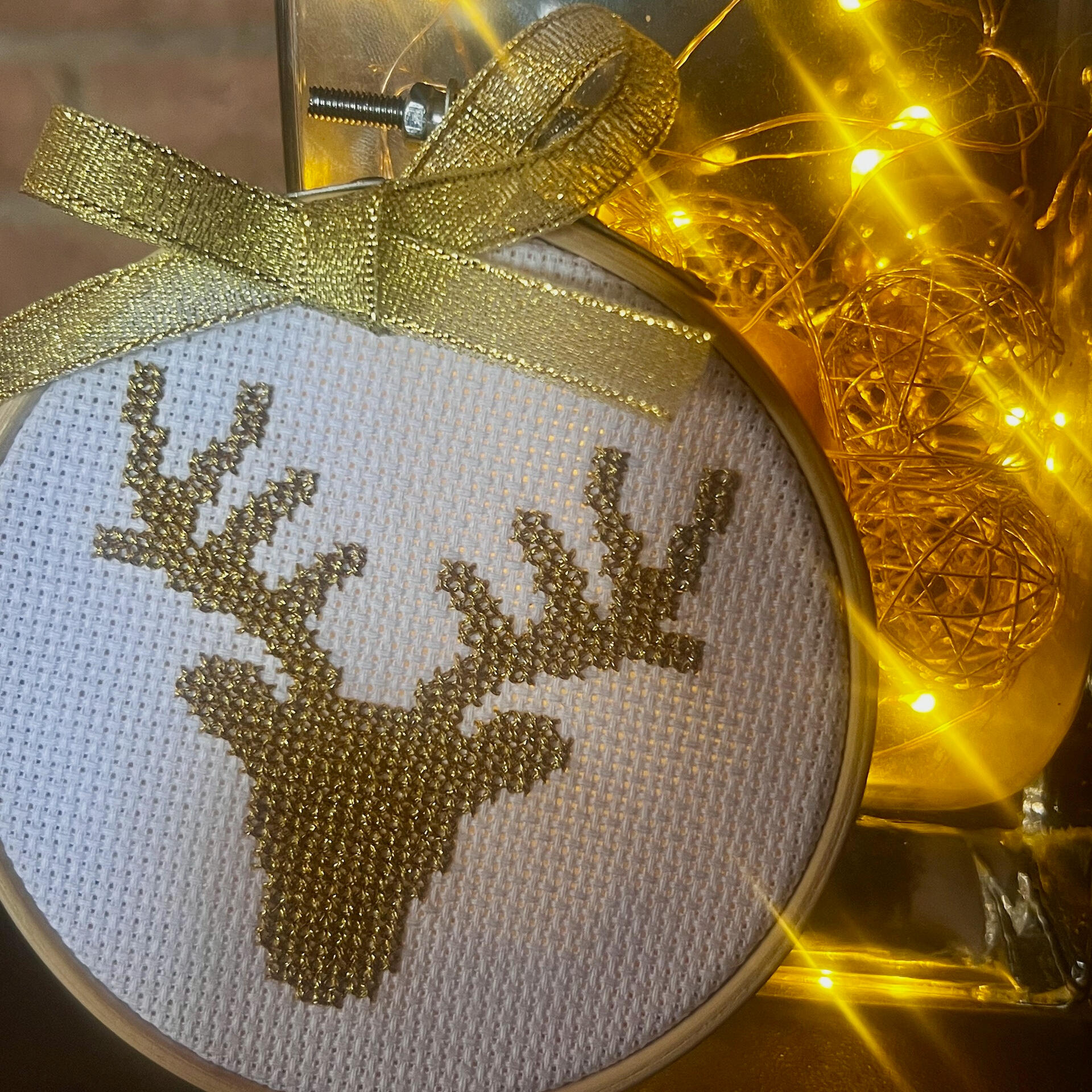 Reindeer cross stitch pattern